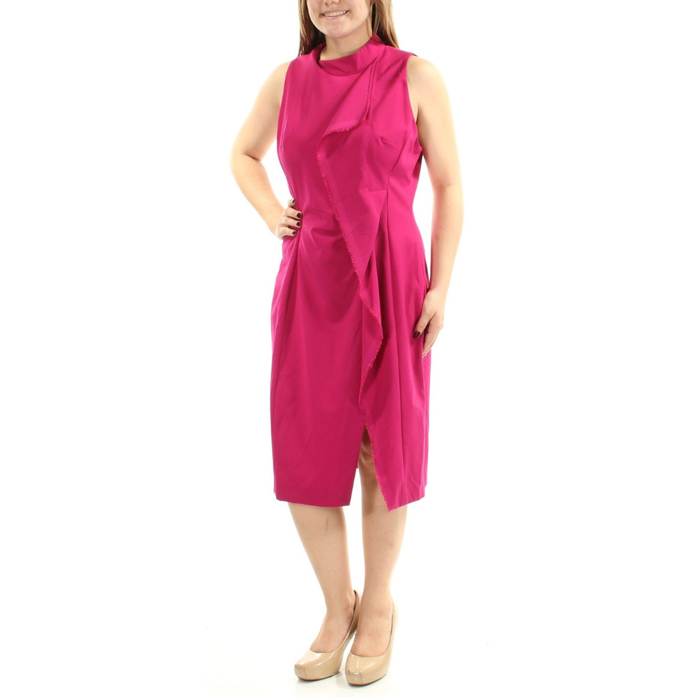 Rachel Rachel Roy Frayed Hem Ruffled Fuschia 12